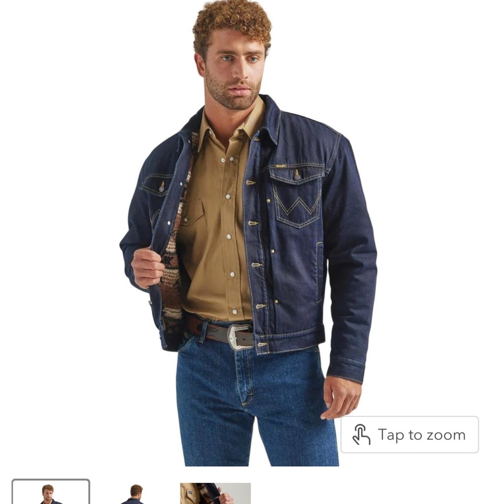 Men’s lined vintage wrangler coat NWT size Small